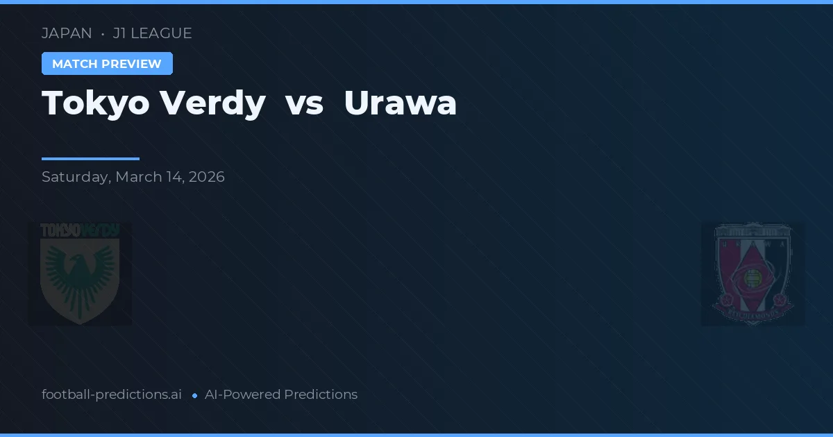 Tokyo Verdy vs Urawa Reds — pronostico e anteprima del match