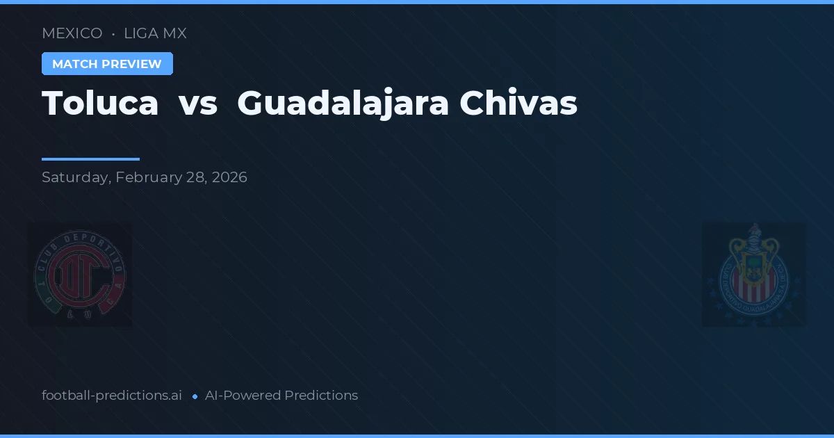Toluca - Chivas Guadalajara — maç tahmini ve önizleme