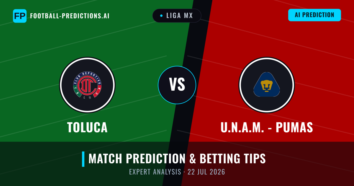 Toluca vs U.N.A.M. - Pumas — match prediction & preview