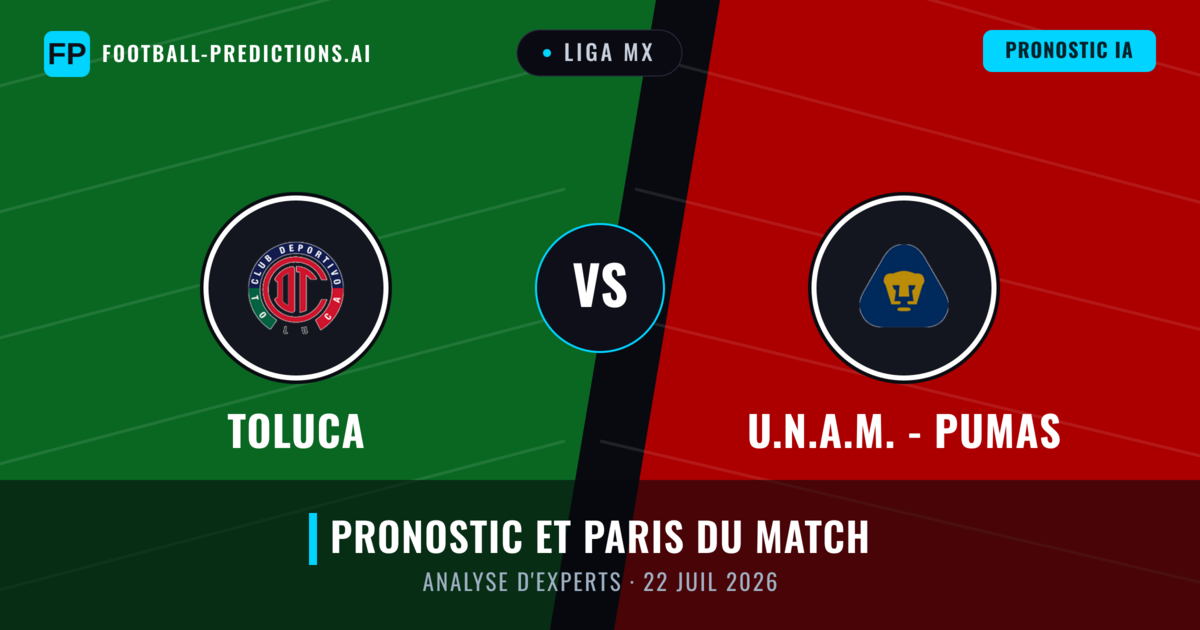 Toluca vs U.N.A.M. - Pumas — pronostic et avant-match