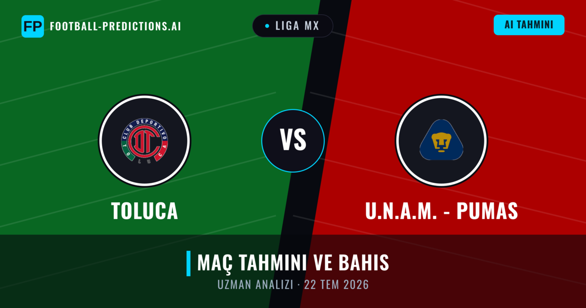 Toluca - U.N.A.M. - Pumas — maç tahmini ve önizleme