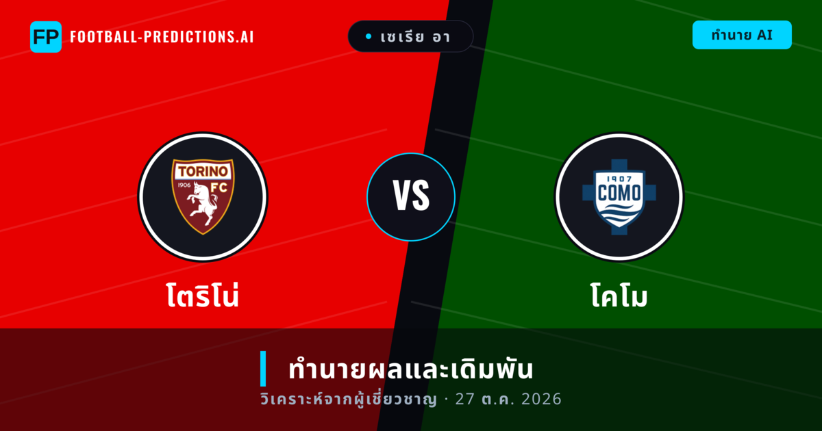 โตริโน่ พบ โคโม — ทำนายผลและพรีวิวการแข่งขัน