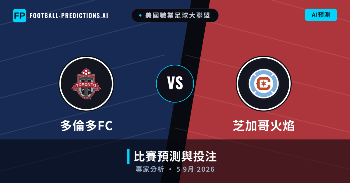 多倫多FC vs 芝加哥火焰 — 比赛预测和前瞻