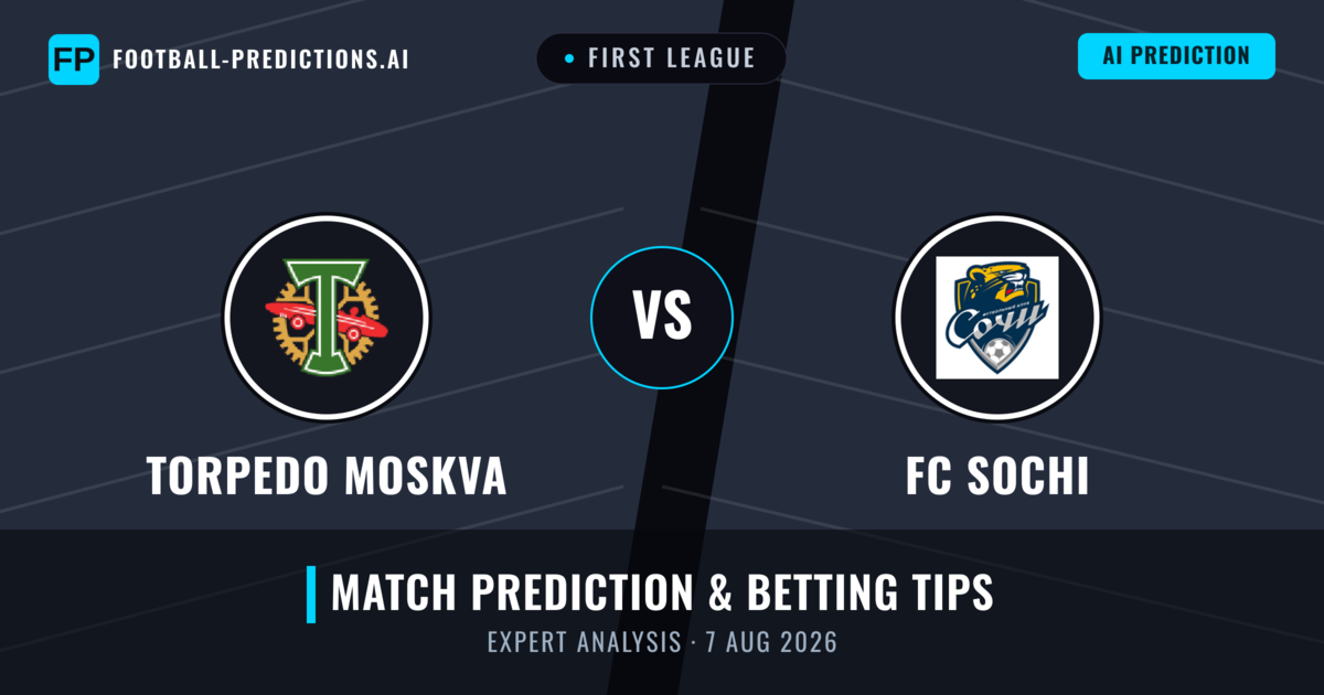 Torpedo Moskva vs FC Sochi — match prediction & preview
