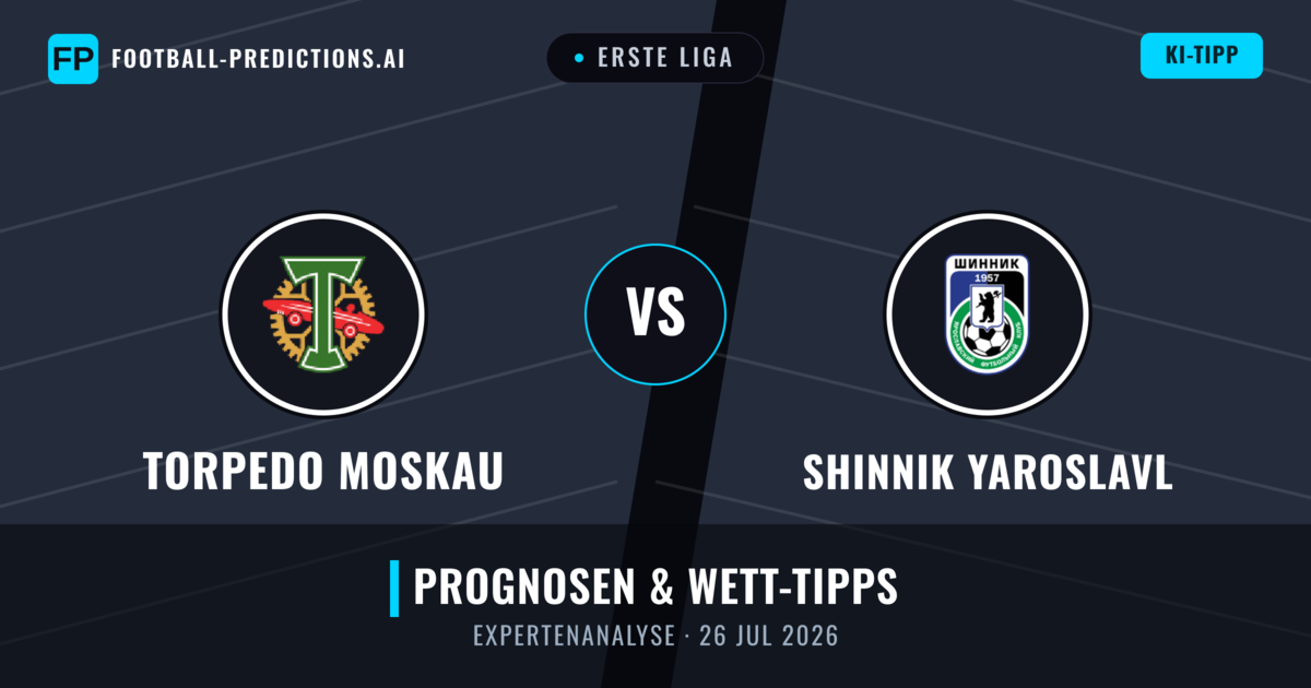 Torpedo Moskau vs Shinnik Yaroslavl — Prognose und Spielvorschau