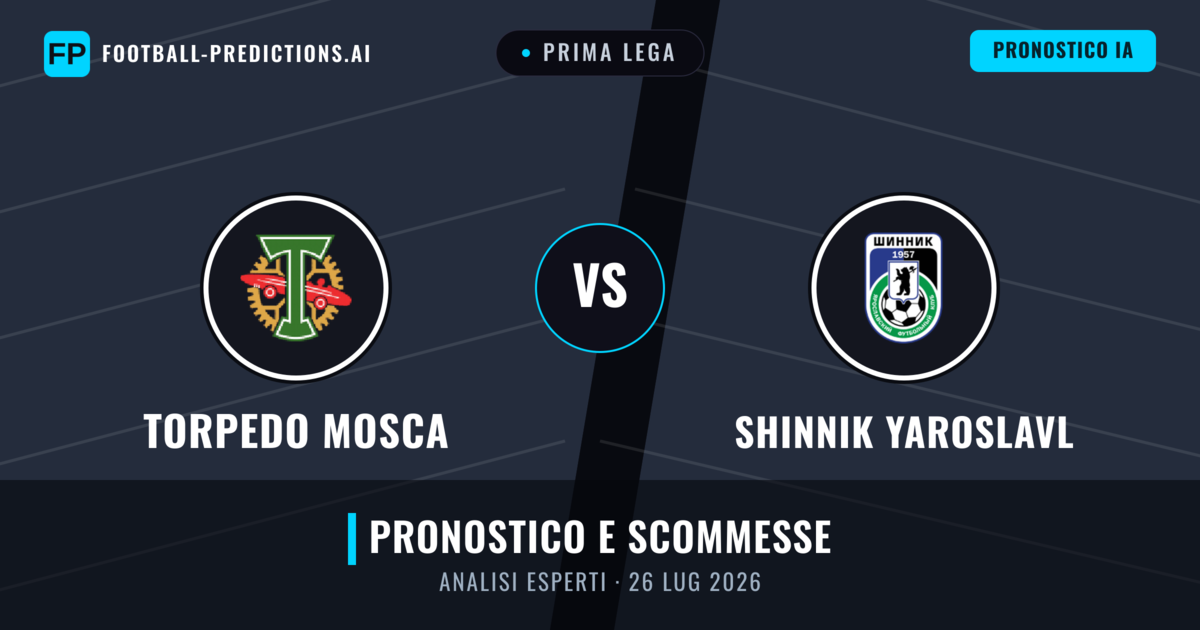 Torpedo Mosca vs Shinnik Yaroslavl — pronostico e anteprima del match