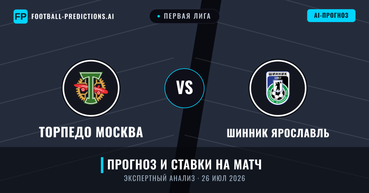 Торпедо Москва – Шинник Ярославль — прогноз и превью матча