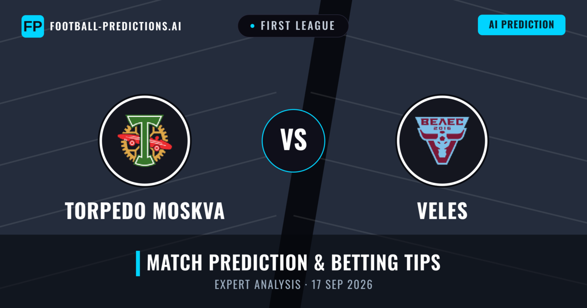 Torpedo Moskva vs Veles — match prediction & preview