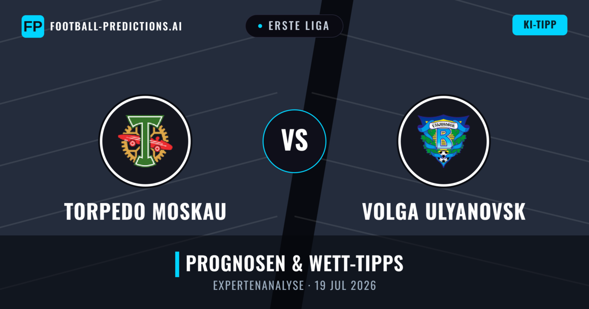 Torpedo Moskau vs Volga Ulyanovsk — Prognose und Spielvorschau