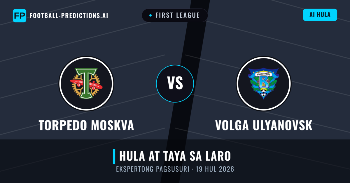 Torpedo Moskva vs Volga Ulyanovsk — hula at preview ng laban