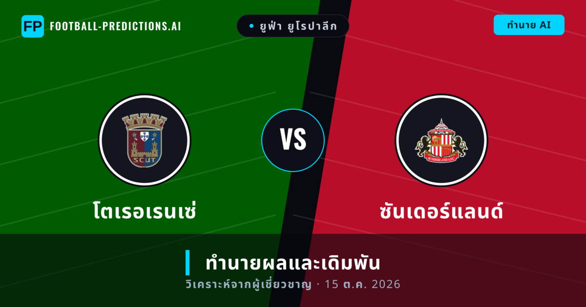 โตเรอเรนเซ่ พบ ซันเดอร์แลนด์ — ทำนายผลและพรีวิวการแข่งขัน