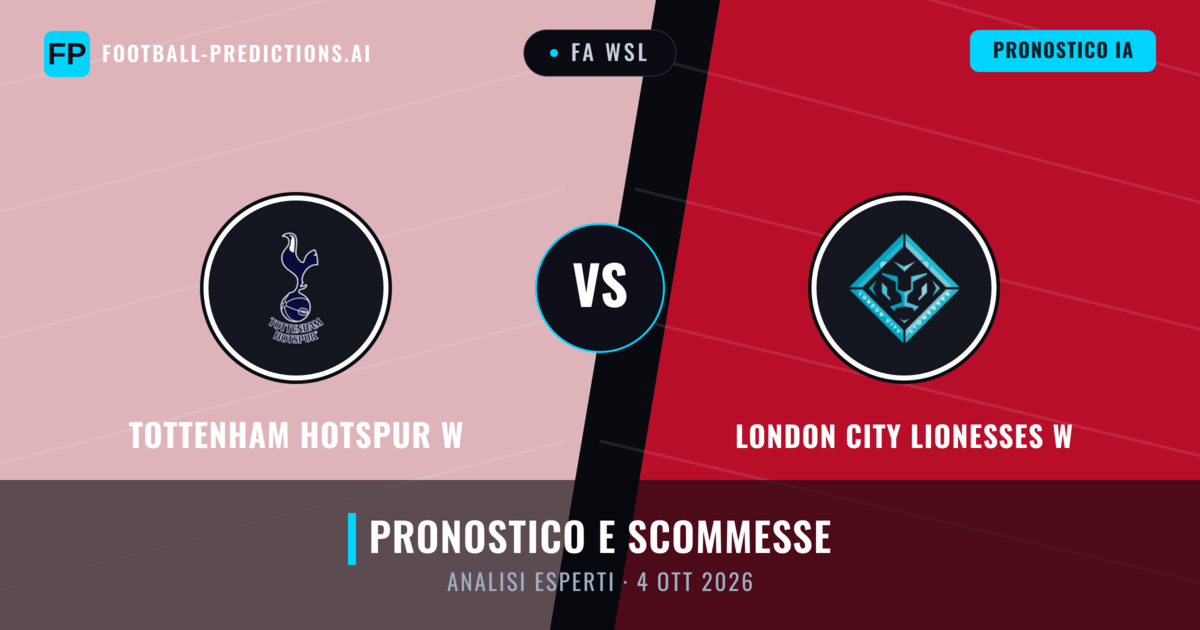 Tottenham Hotspur W vs London City Lionesses W — pronostico e anteprima del match