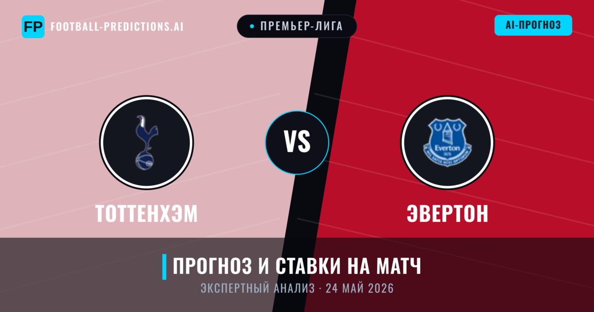 Тоттенхэм – Эвертон — прогноз и превью матча