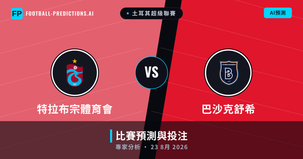 特拉布宗體育會 vs 巴沙克舒希 — 比赛预测和前瞻