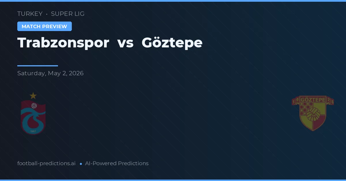 Trabzonspor vs Göztepe — match prediction & preview