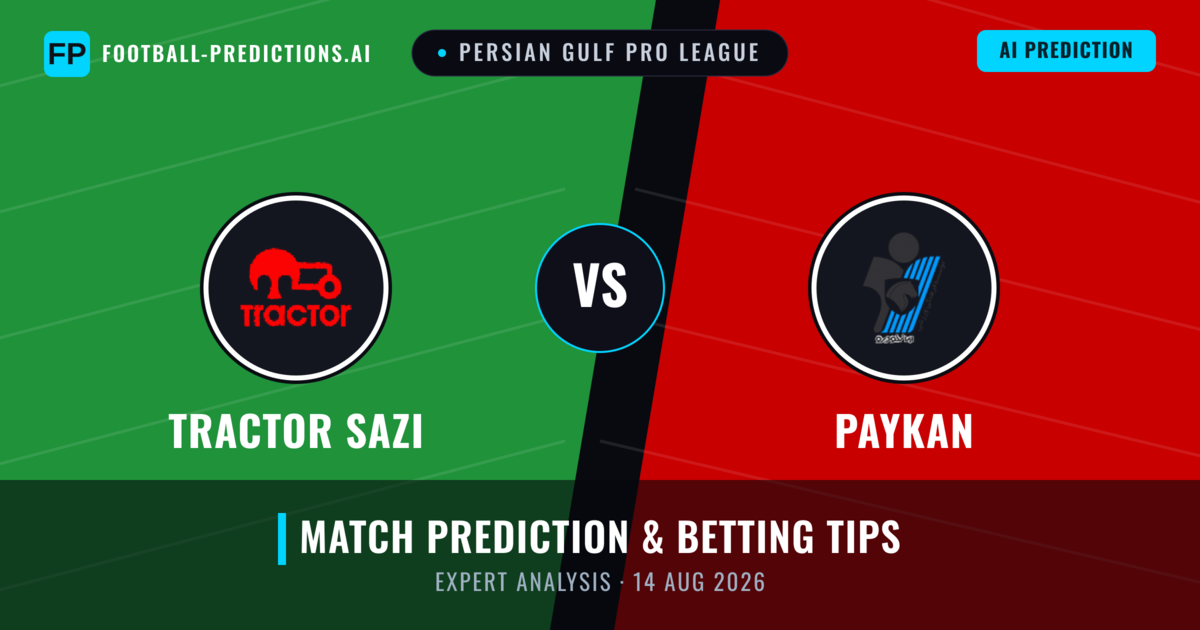 Tractor Sazi vs Paykan — match prediction & preview