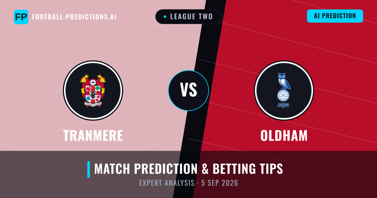 Tranmere vs Oldham — match prediction & preview