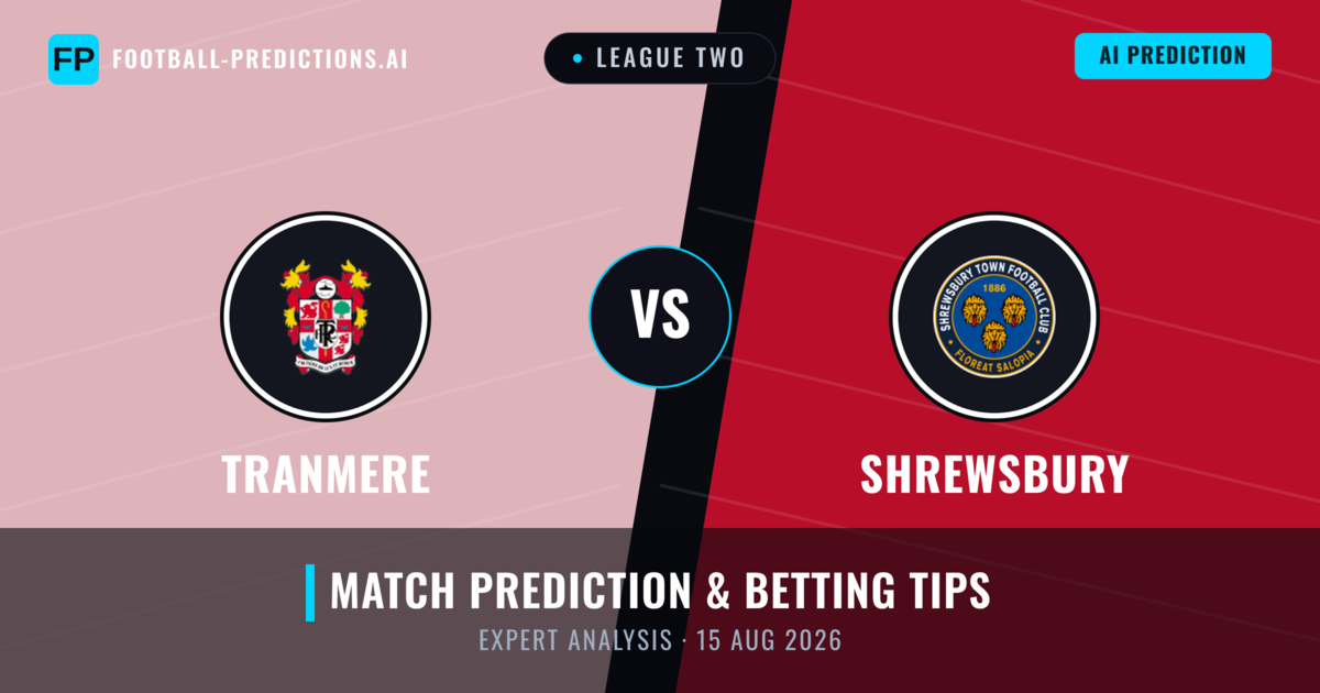 Tranmere vs Shrewsbury — match prediction & preview