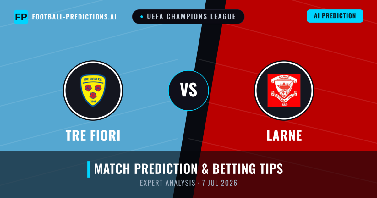 Tre Fiori vs Larne — match prediction & preview