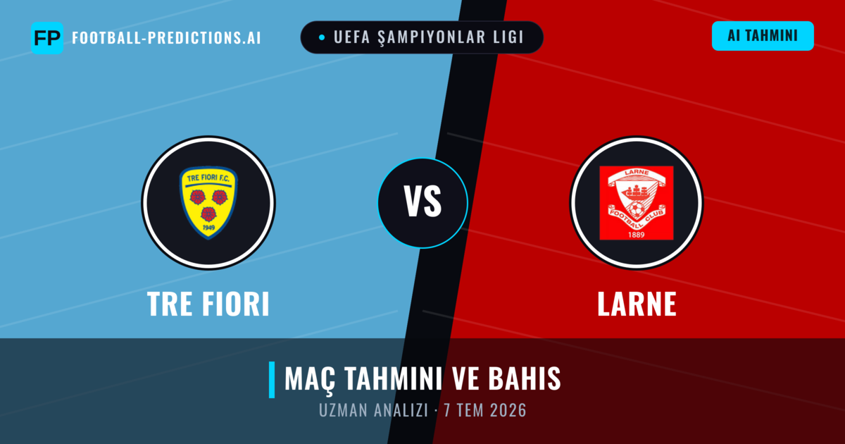 Tre Fiori - Larne — maç tahmini ve önizleme