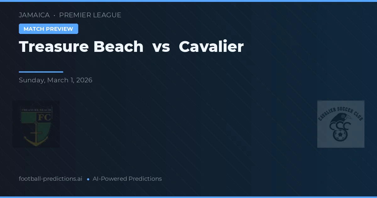 Treasure Beach - Cavalier — maç tahmini ve önizleme