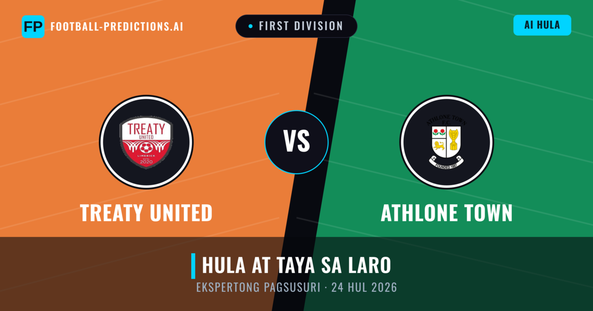 Treaty United vs Athlone Town — hula at preview ng laban