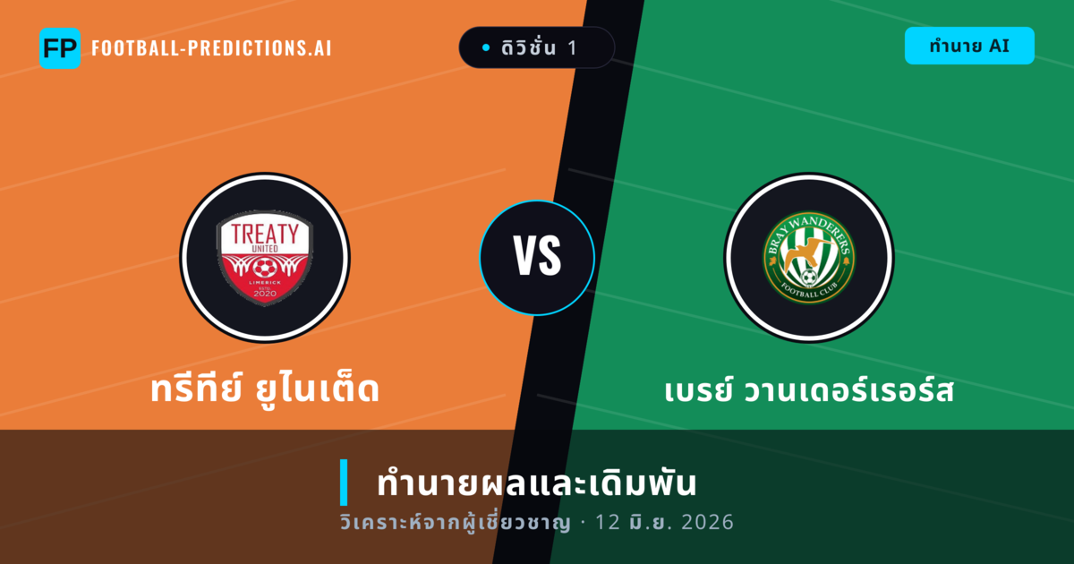 ทรีทีย์ ยูไนเต็ด พบ เบรย์ วานเดอร์เรอร์ส — ทำนายผลและพรีวิวการแข่งขัน