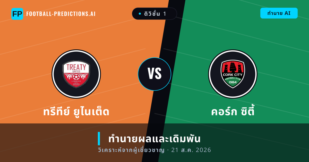 ทรีทีย์ ยูไนเต็ด พบ คอร์ก ซิตี้ — ทำนายผลและพรีวิวการแข่งขัน
