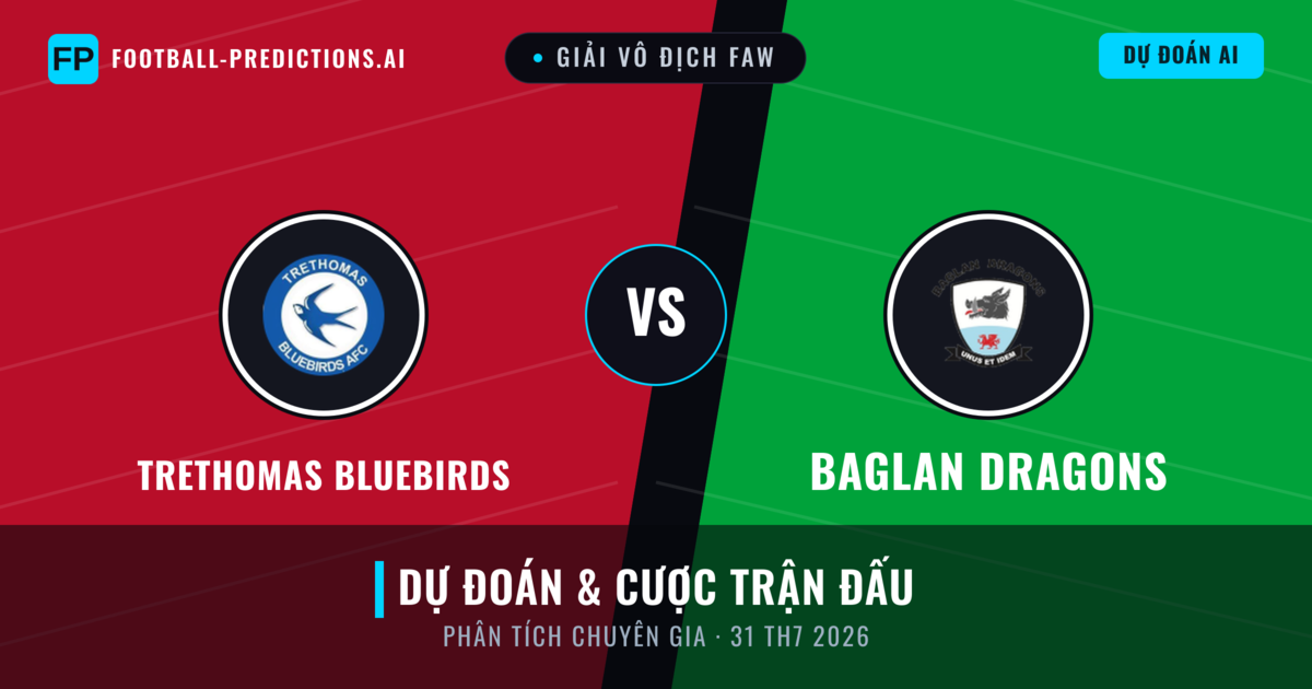 Trethomas Bluebirds vs Baglan Dragons — dự đoán và xem trước trận đấu