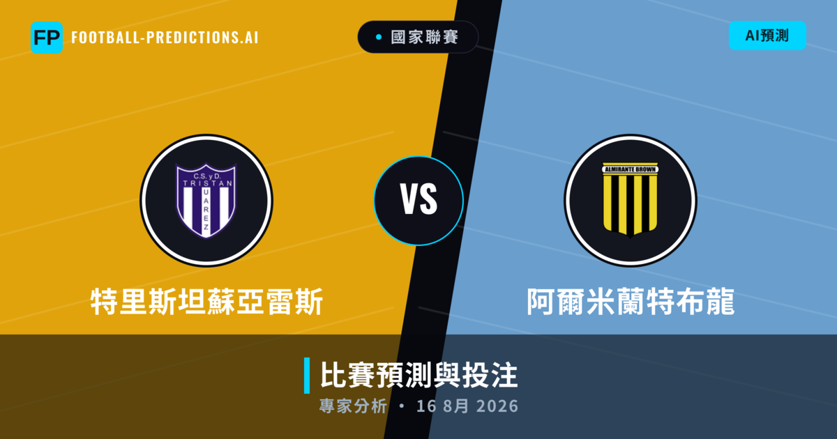 特里斯坦蘇亞雷斯 vs 阿爾米蘭特布龍 — 比赛预测和前瞻