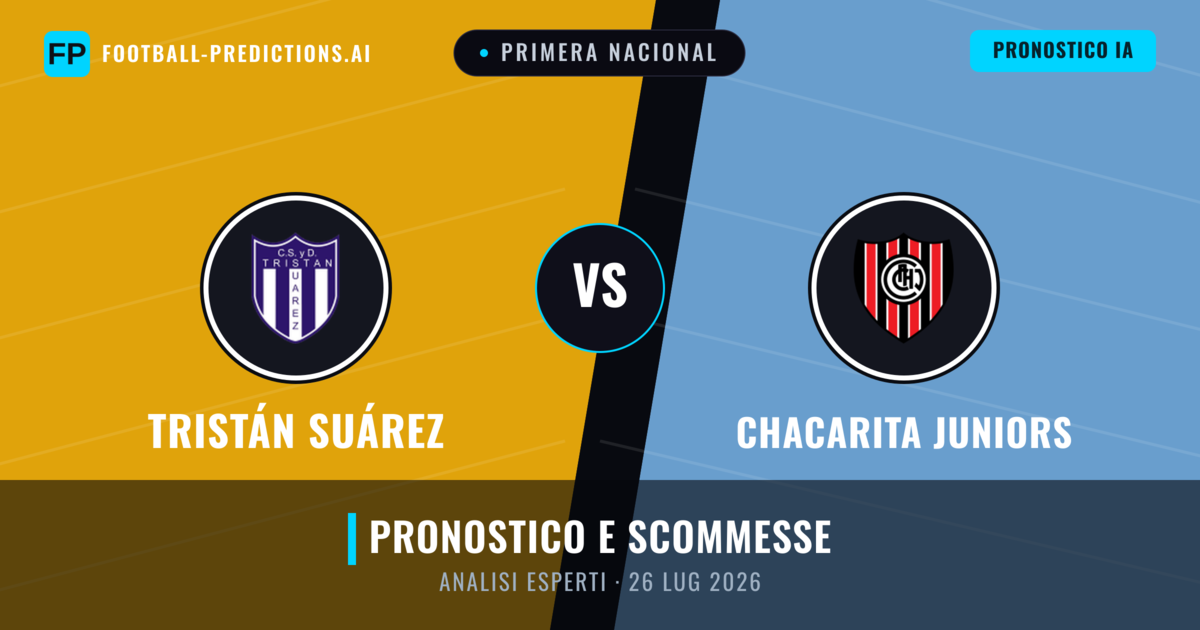 Tristán Suárez vs Chacarita Juniors — pronostico e anteprima del match