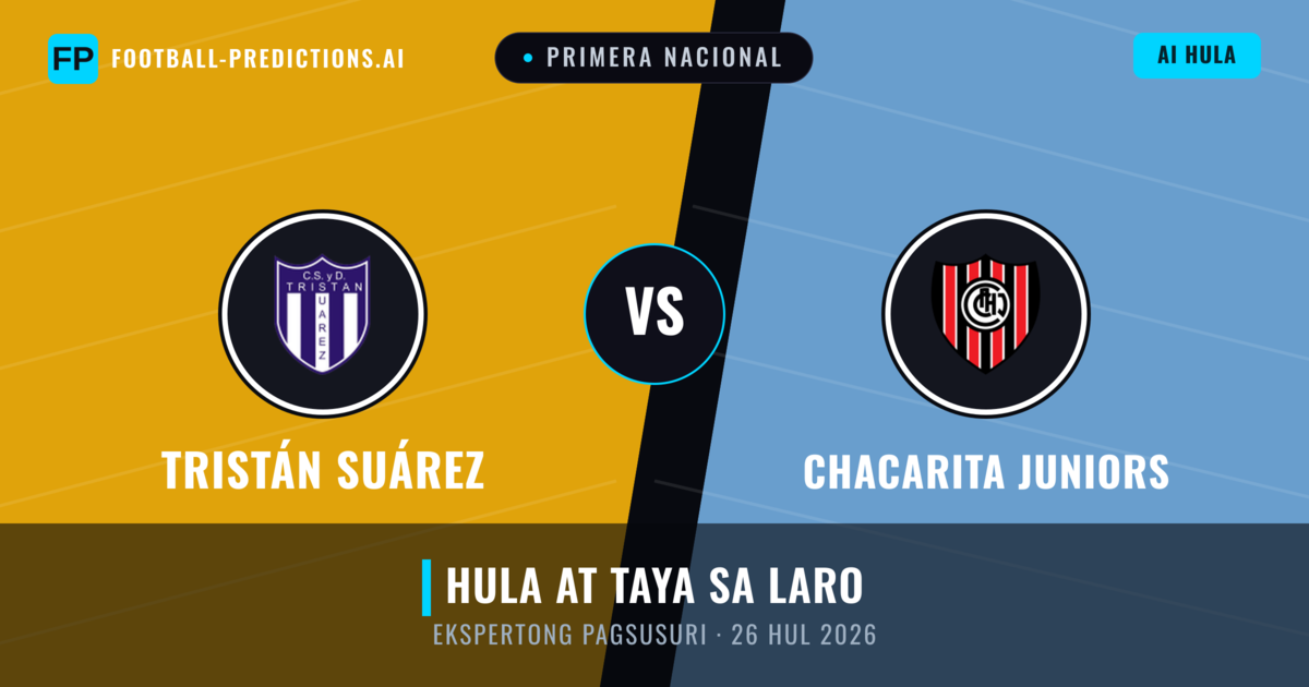 Tristán Suárez vs Chacarita Juniors — hula at preview ng laban