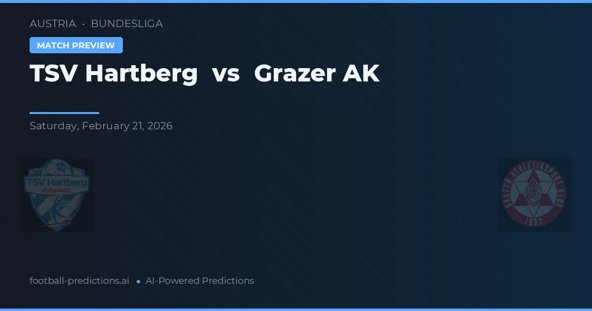 TSV Hartberg vs Grazer AK — pronostico e anteprima del match