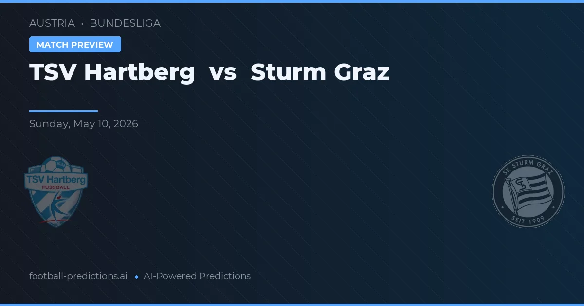 TSV Hartberg vs Sturm Graz — dự đoán và xem trước trận đấu