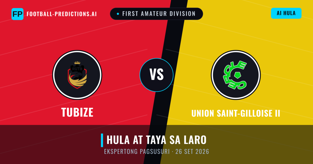 Tubize vs Union Saint-Gilloise II — hula at preview ng laban