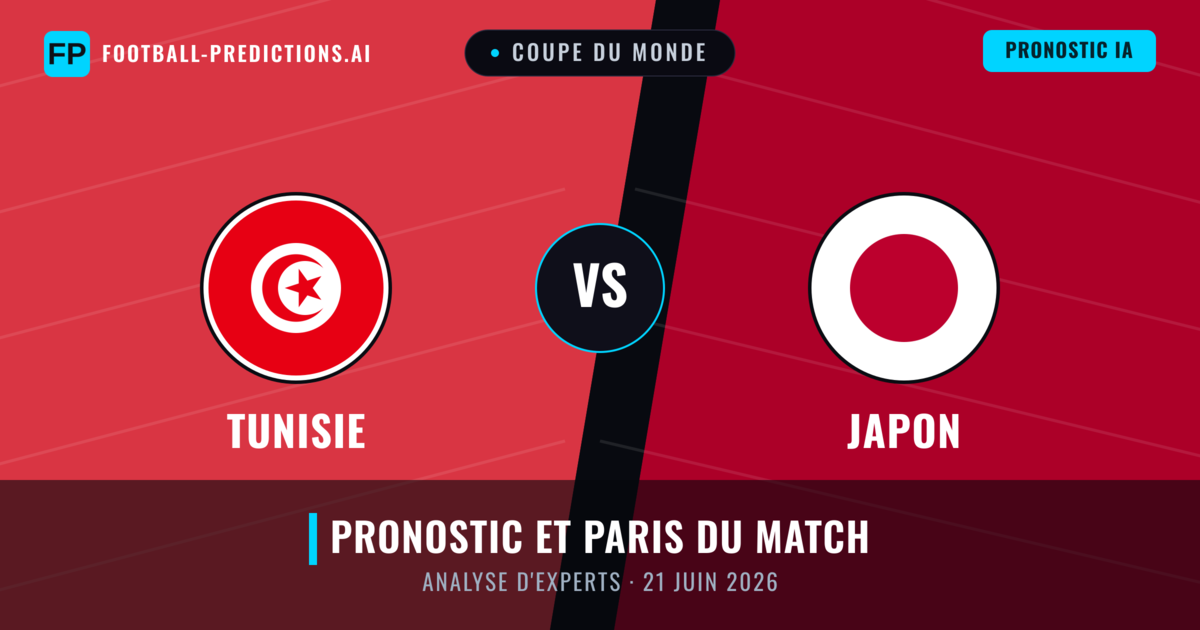 Tunisie vs Japon — pronostic et avant-match