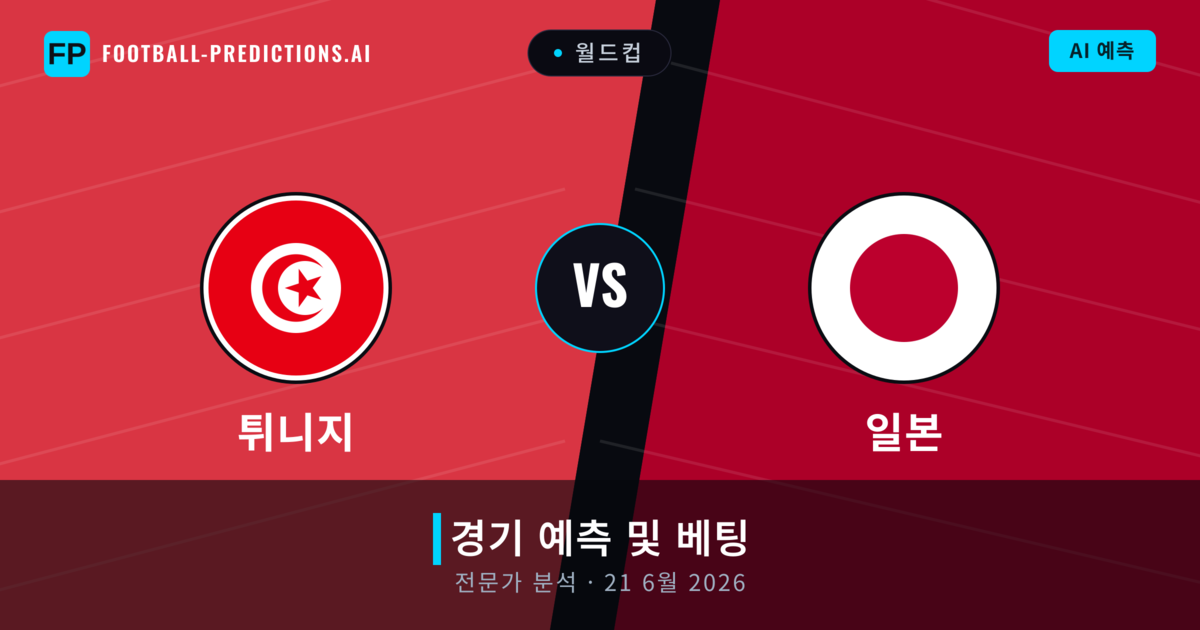 튀니지 대 일본 — 경기 예측 및 프리뷰