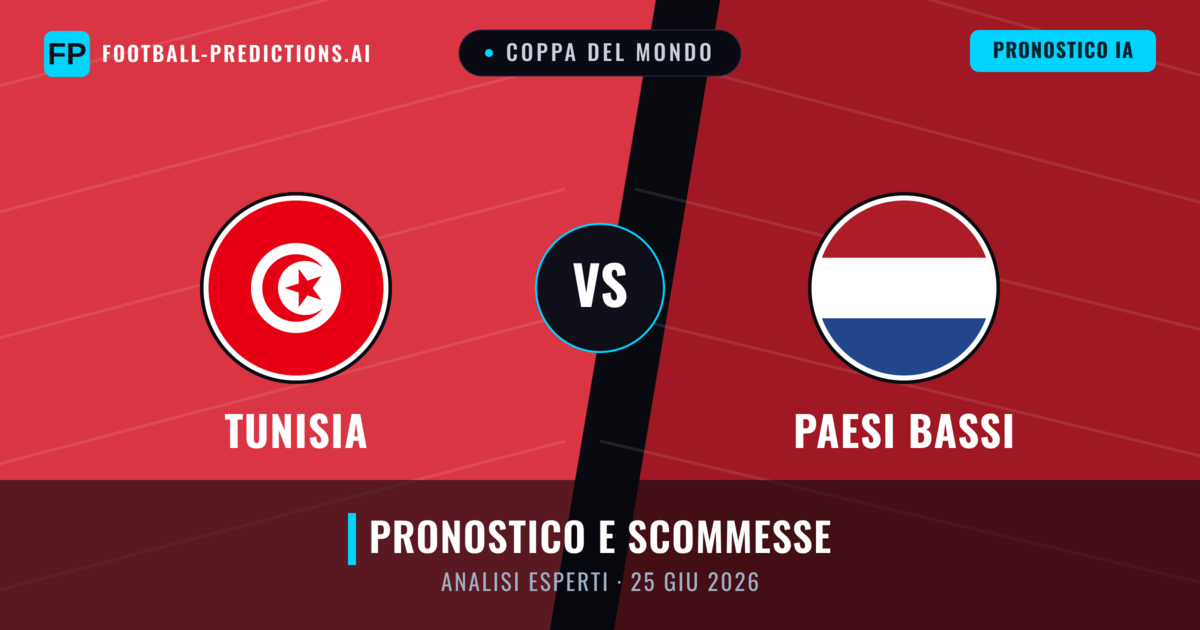 Tunisia vs Paesi Bassi — pronostico e anteprima del match