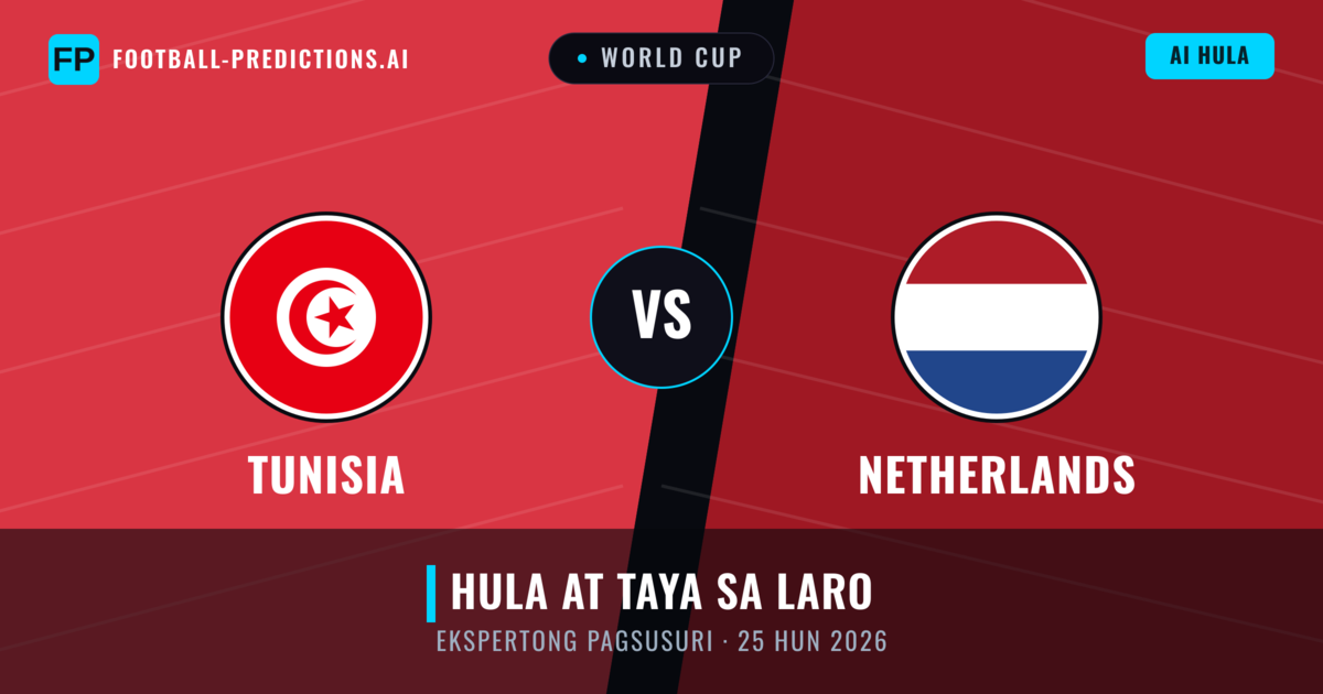 Tunisia vs Netherlands — hula at preview ng laban