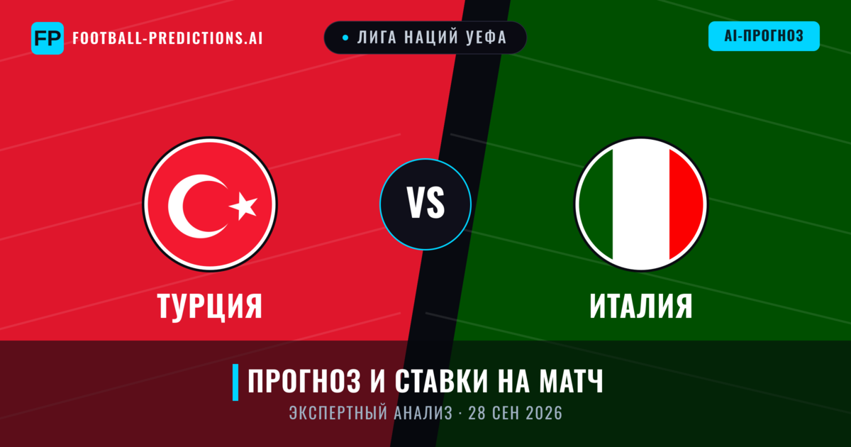 Турция – Италия — прогноз и превью матча
