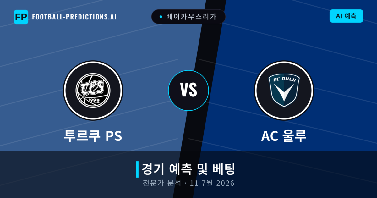 투르쿠 PS 대 AC 울루 — 경기 예측 및 프리뷰