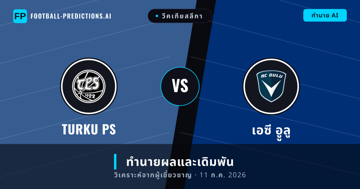 Turku PS พบ เอซี อููลู — ทำนายผลและพรีวิวการแข่งขัน
