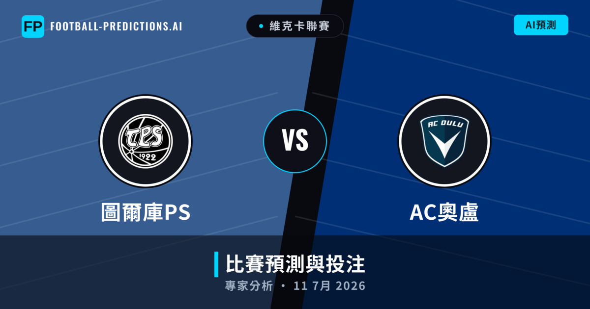 圖爾庫PS vs AC奧盧 — 比赛预测和前瞻