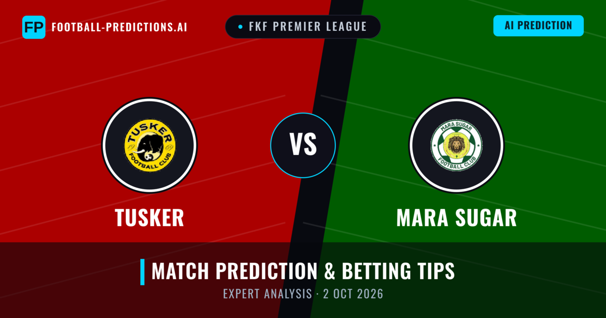 Tusker vs Mara Sugar — match prediction & preview