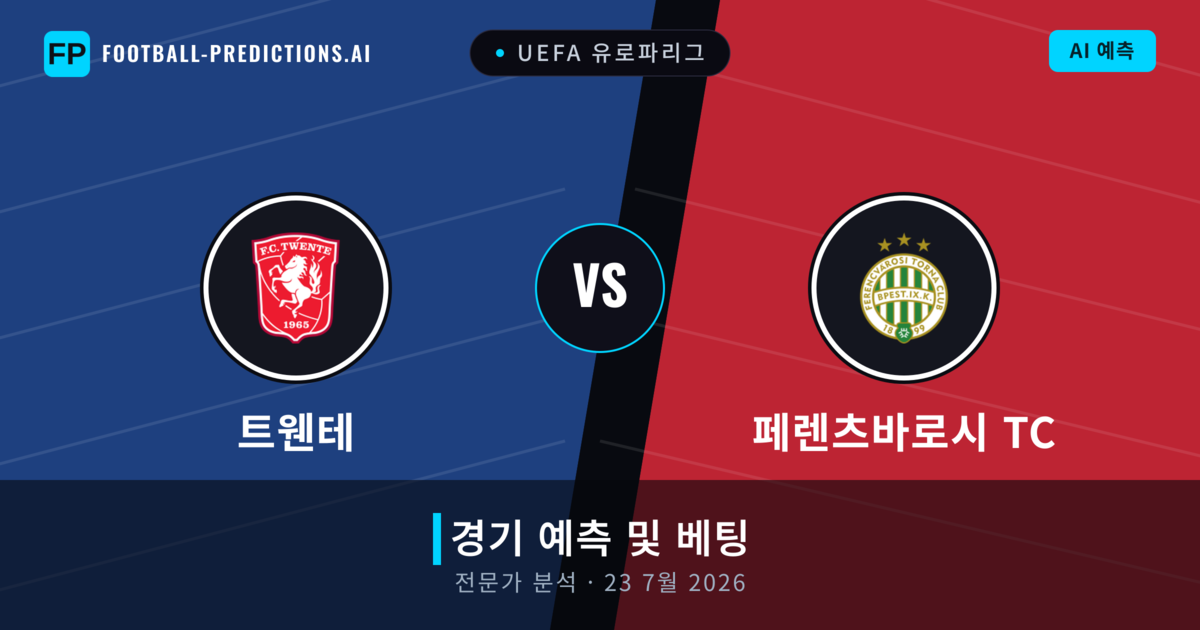 트웬테 대 페렌츠바로시 TC — 경기 예측 및 프리뷰