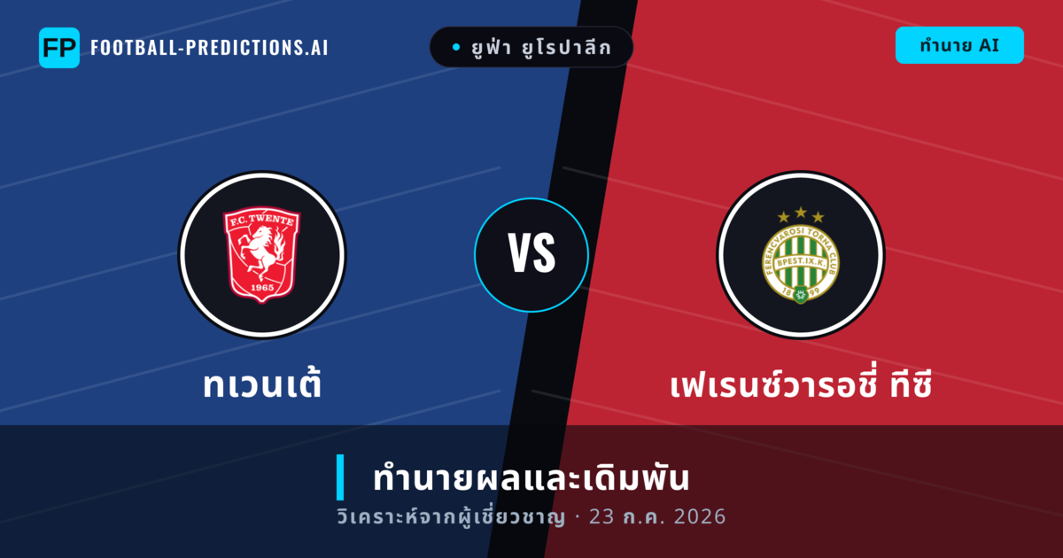 ทเวนเต้ พบ เฟเรนซ์วารอชี่ ทีซี — ทำนายผลและพรีวิวการแข่งขัน