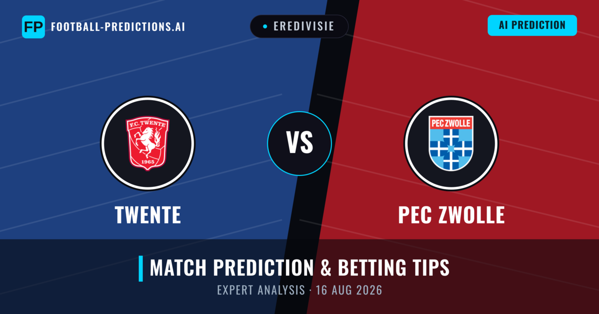 Twente vs PEC Zwolle — match prediction & preview