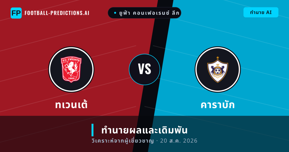 ทเวนเต้ พบ คาราบัก — ทำนายผลและพรีวิวการแข่งขัน