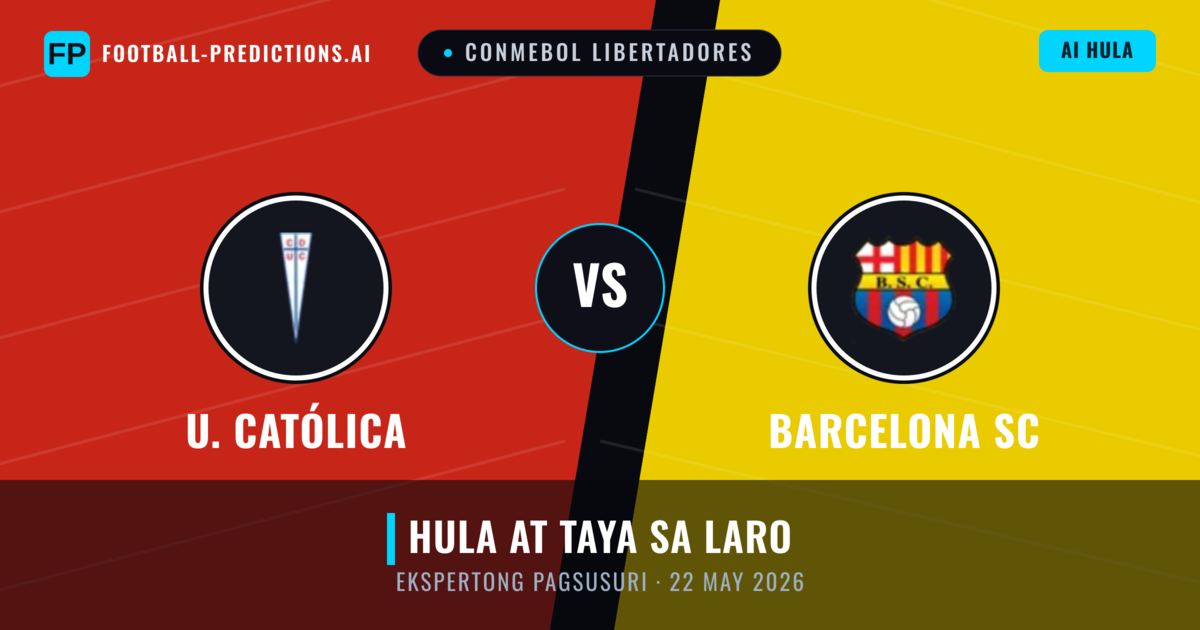 U. Católica vs Barcelona SC — hula at preview ng laban
