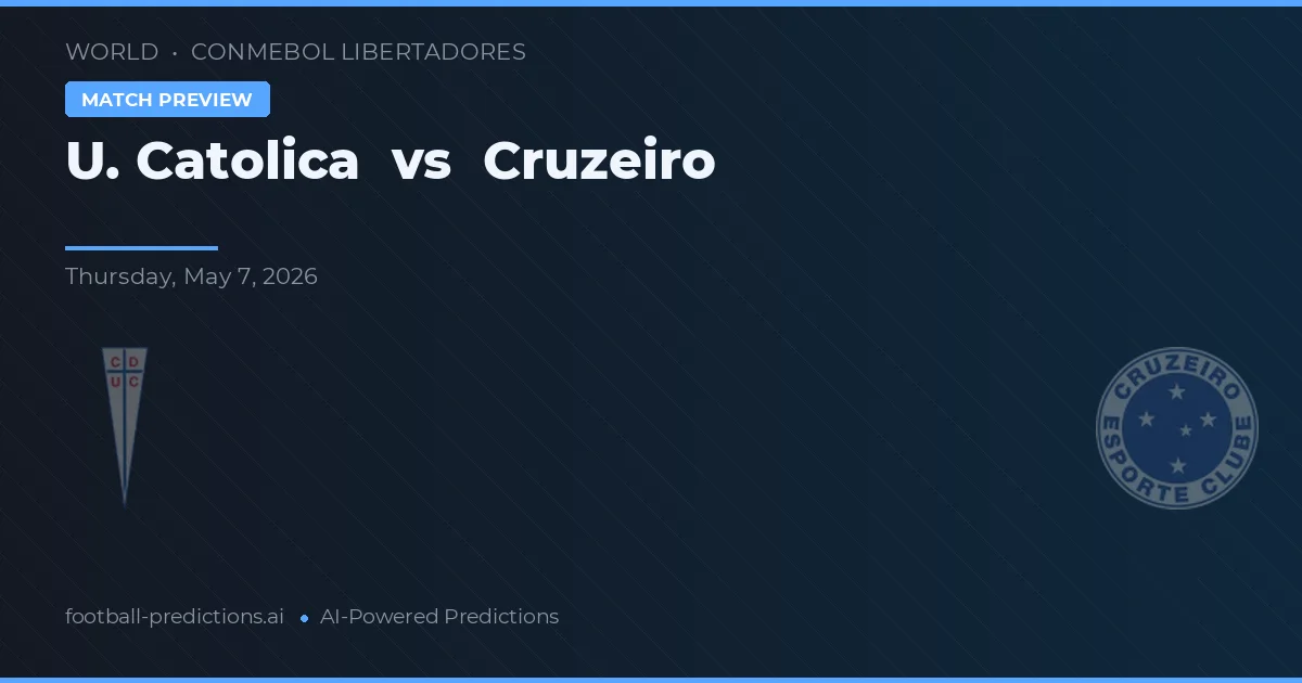 У. Католика vs Крузейро preview
